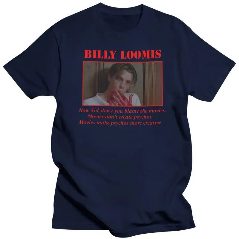 

Mens Clothing Print Sstreetwear Loose Unisex T Shirt Trend Tops Scream Movie Shirt, Billy Loomis, Ghost Face, Unisex, Skeet Ulr