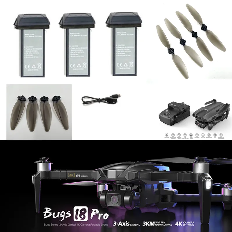 

MJX B18 PRO Battery 7.7V 2950mAh Battery Blades For MJX B18 PRO RC Drone Parts B18 Pro RC Dron Accessories B18 PRO spare parts