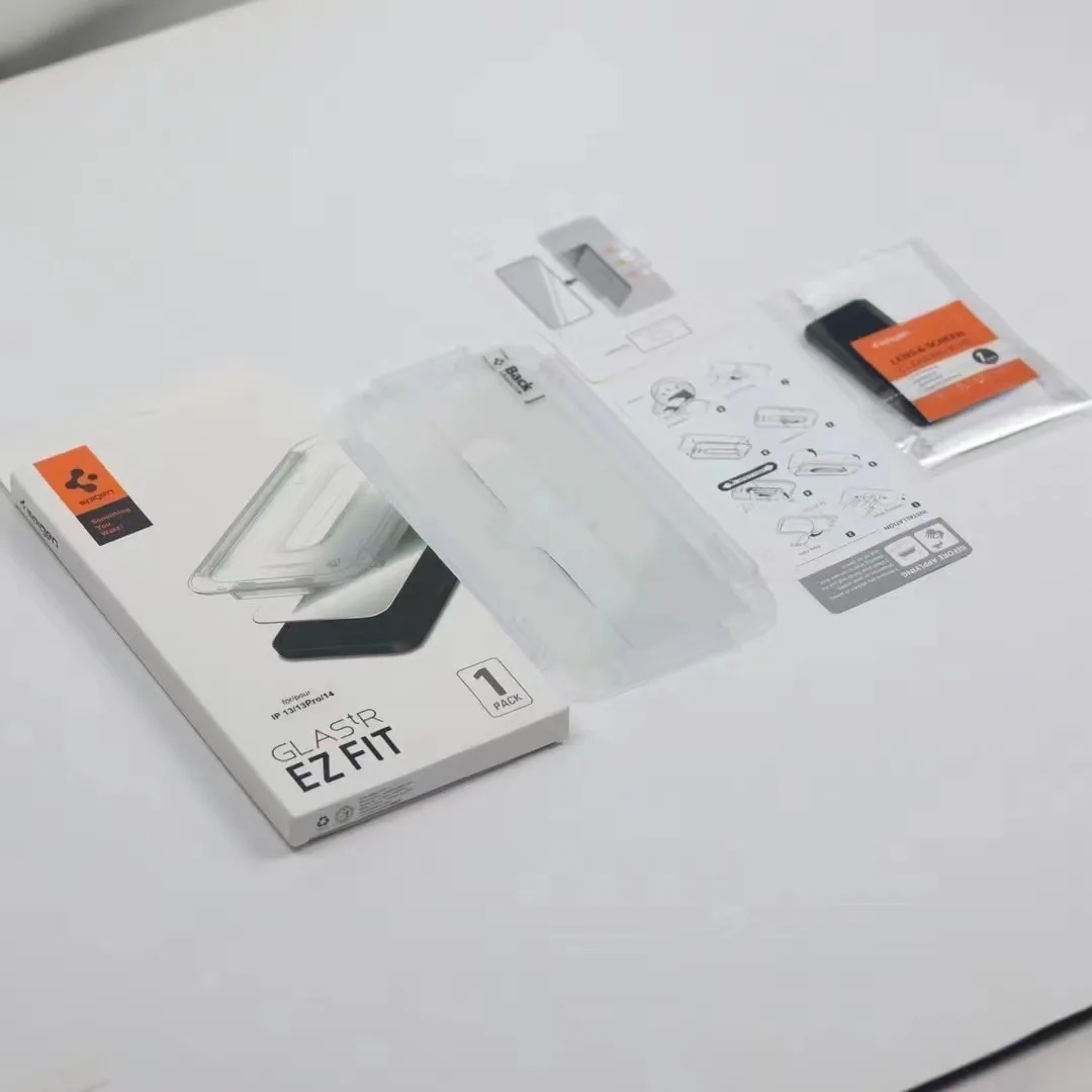 Spigen Glas.tR EZ Fit  Privacy Accurate Matching Screen Protector on For 12 13 14 Pro Max Tempered Glass Fast Installation 1 PC