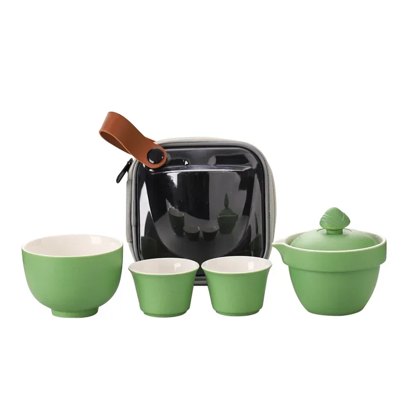 Дорожный чайный сервиз керамическая быстрая чашка портативный для кемпинга один