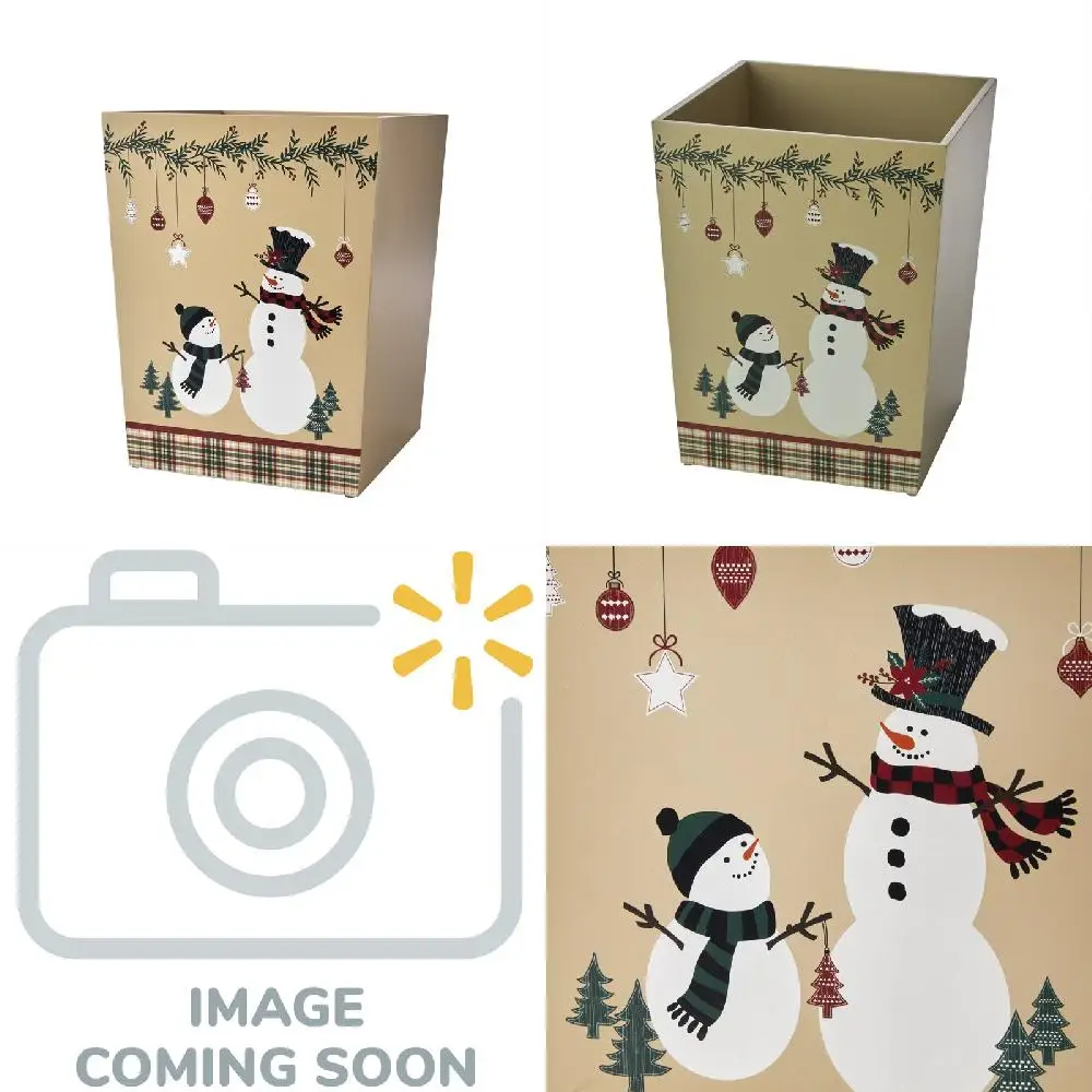 

Adorable, Premium Quality and Durable Snowman Waste Basket - Perfect Christmas Gift for Kids and Adults Alike.