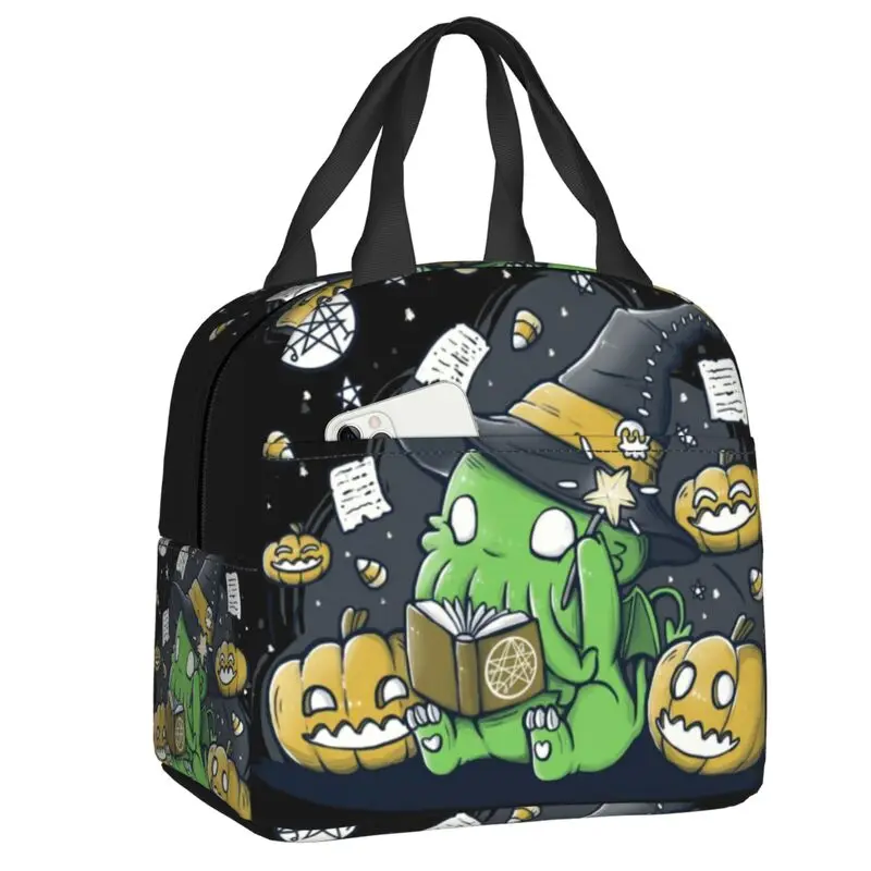 

Термоизолированный Ланч-бокс Cthulhu на Хэллоуин, Женский многоразовый Ланч-бокс с изображением монстра для детей, школьников, детский контейн...