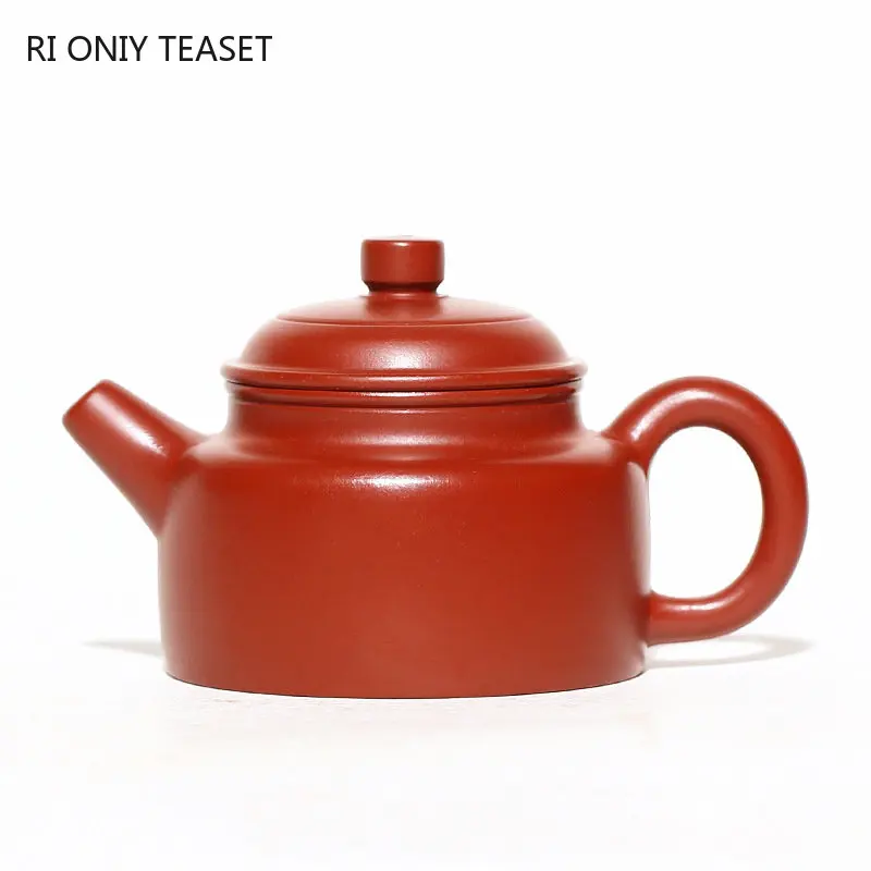 

90ml Raw Ore Dahongpao Dezhong Teapot Chinese Yixing Purple Clay Tea Pot Customized Handmade Filter Tea Maker Zisha Teaware