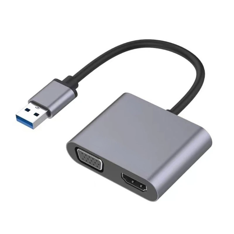 

Переходник с USB 3,0 на VGA 1080P, Переходник VGA с двойным дисплеем 95AF
