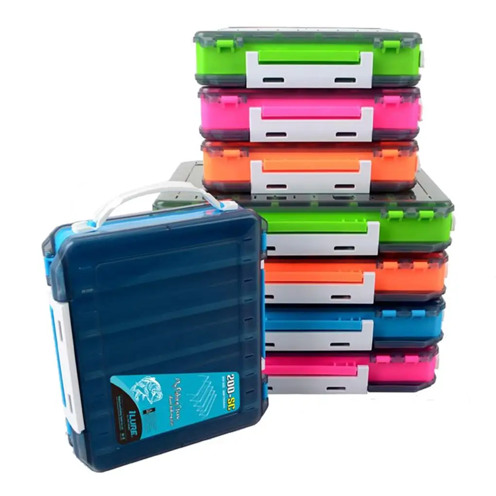 

Outdoor Tackle Large Storage Box Plastic Visible Fishing Lure Bait Hooks Tackle Accessory Storage Trays Case