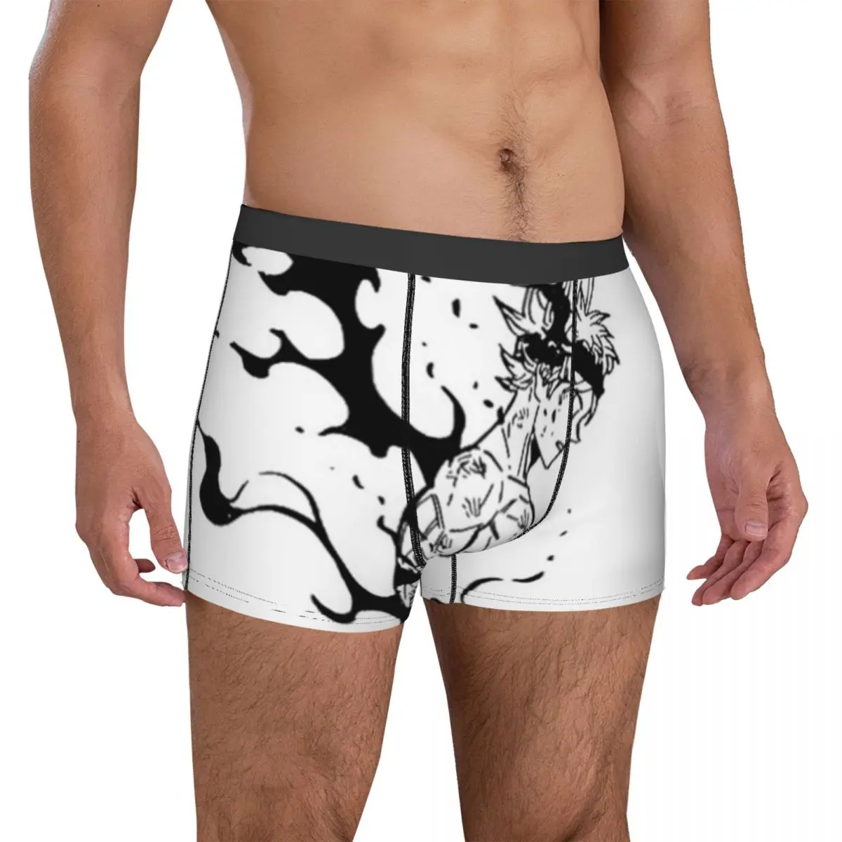 

Asta Demon Underwear Black Clover Sexy Panties Print Boxer Brief 3D Pouch Man Large Size Boxershorts