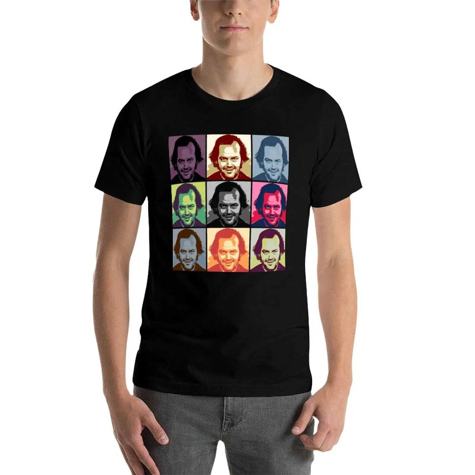 Фото Футболка Jack Nicholson Torrance Shining Iconic Pop Art, повседневная универсальная футболка для мужчин №4