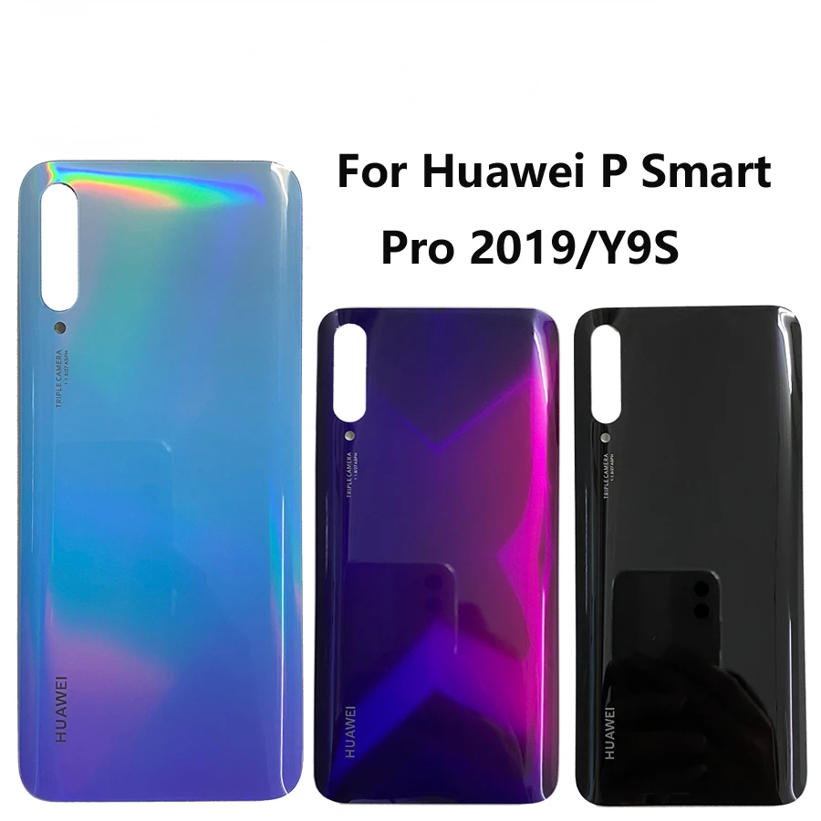 

For Huawei Y9S Back Battery Cover Glass Housing Door Case Repair Part Huawei Y9s Rear Housing Glass Huawei P smart Pro 2019