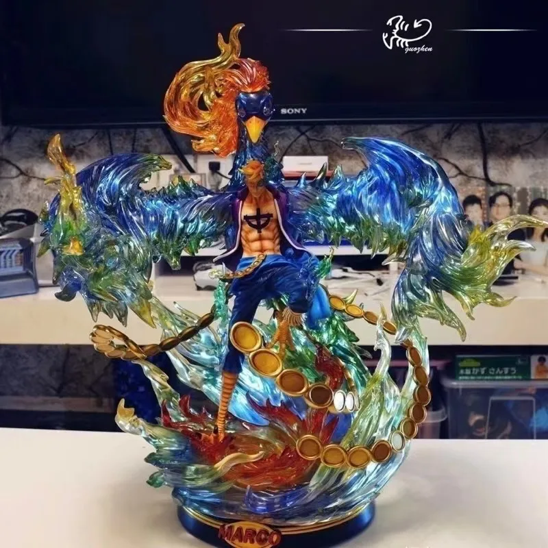 

Аниме Фигурка Gk One Piece, статуя Феникса Марко, белая женская манга, экшн-фигурка 45 см, модель куклы, игрушка, украшение, подарок