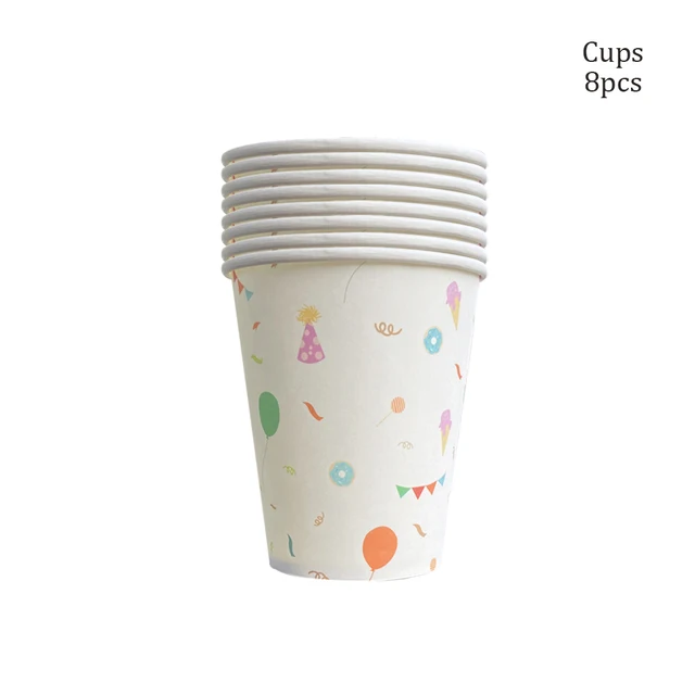 

Радужные звездочки набор бумажной посуды для детского дня рождения