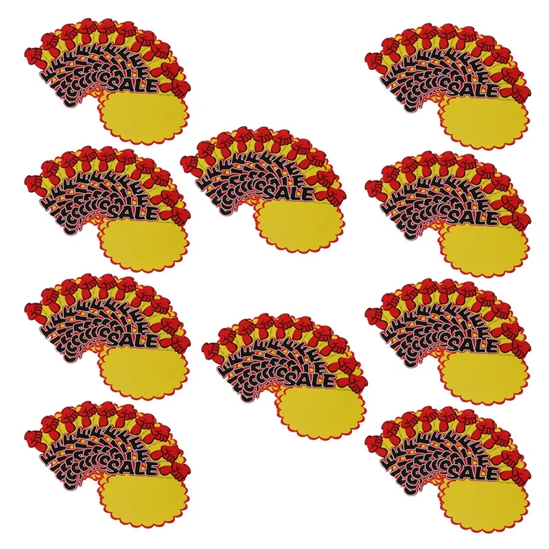 

Supermarket Sale Promotion Advertising Sign Price Tags Paper 100 Pcs