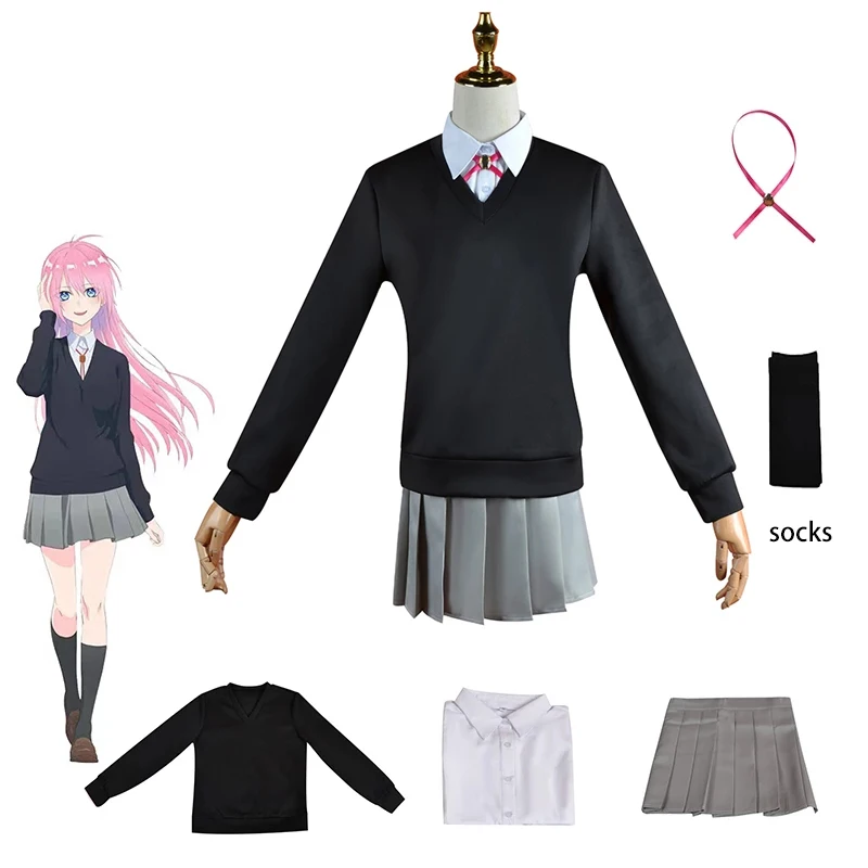 Shikimori's Not Just a Cutie Cosplay Micchon Shikimori Shirt Skirts Full Set JK School Uniform Suit Kawaii Girls Cosplay Costume