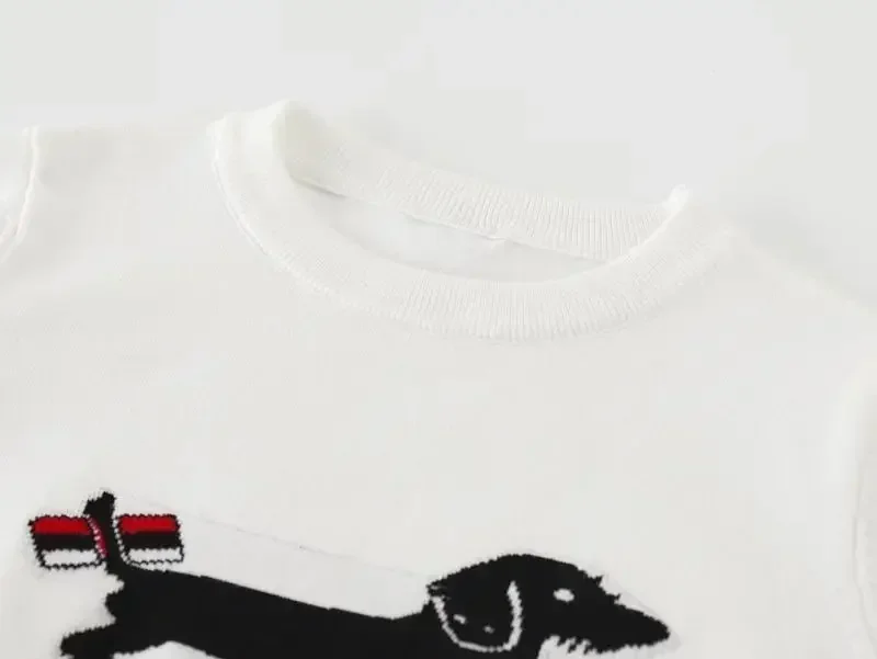 Осень 2024 женская одежда для гольфа роскошный брендовый свитер модный топ с