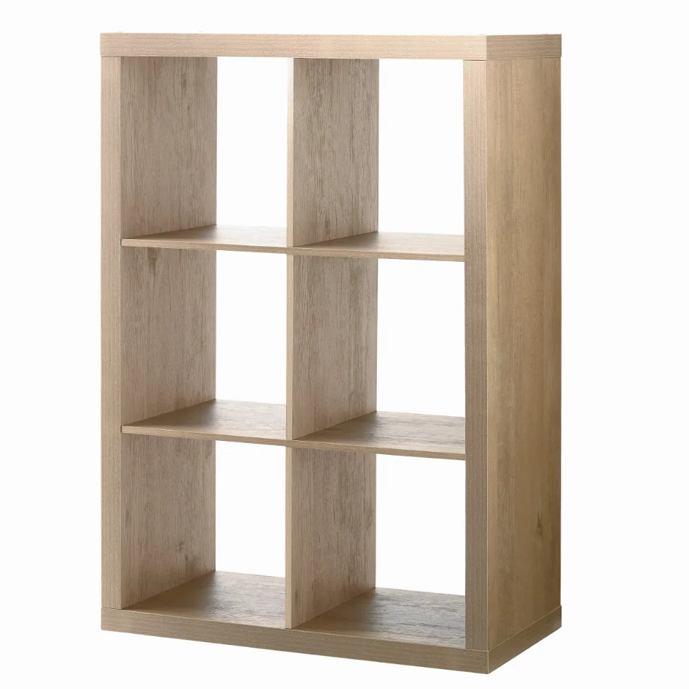 

Better Homes & Gardens 6-Cube Storage Organizer Natural Storage Cabinet