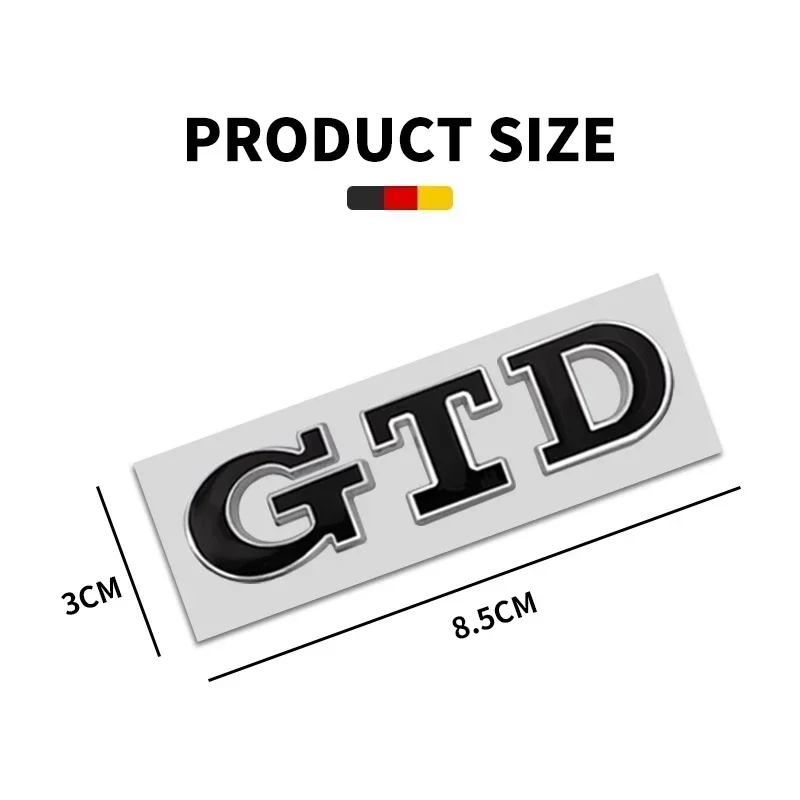 B5 2025 Горячий для Volkswagen 3D Металлический GTD Логотип Задний багажник Эмблема