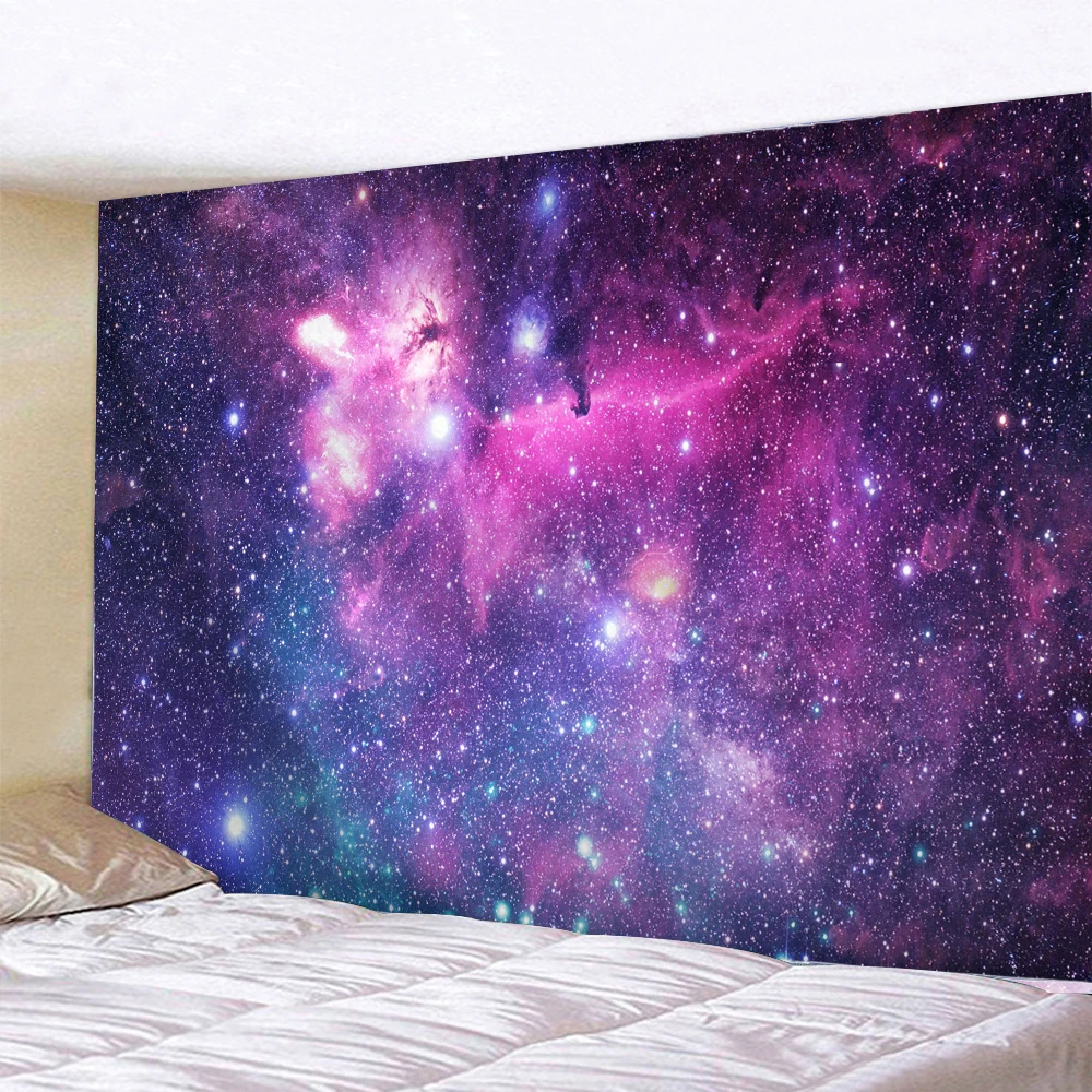

Галактика Звездное небо Туманность гобелен настенный хиппи украшение дома настенное покрытие скатерти пляжное полотенце Psychedelic гобелен