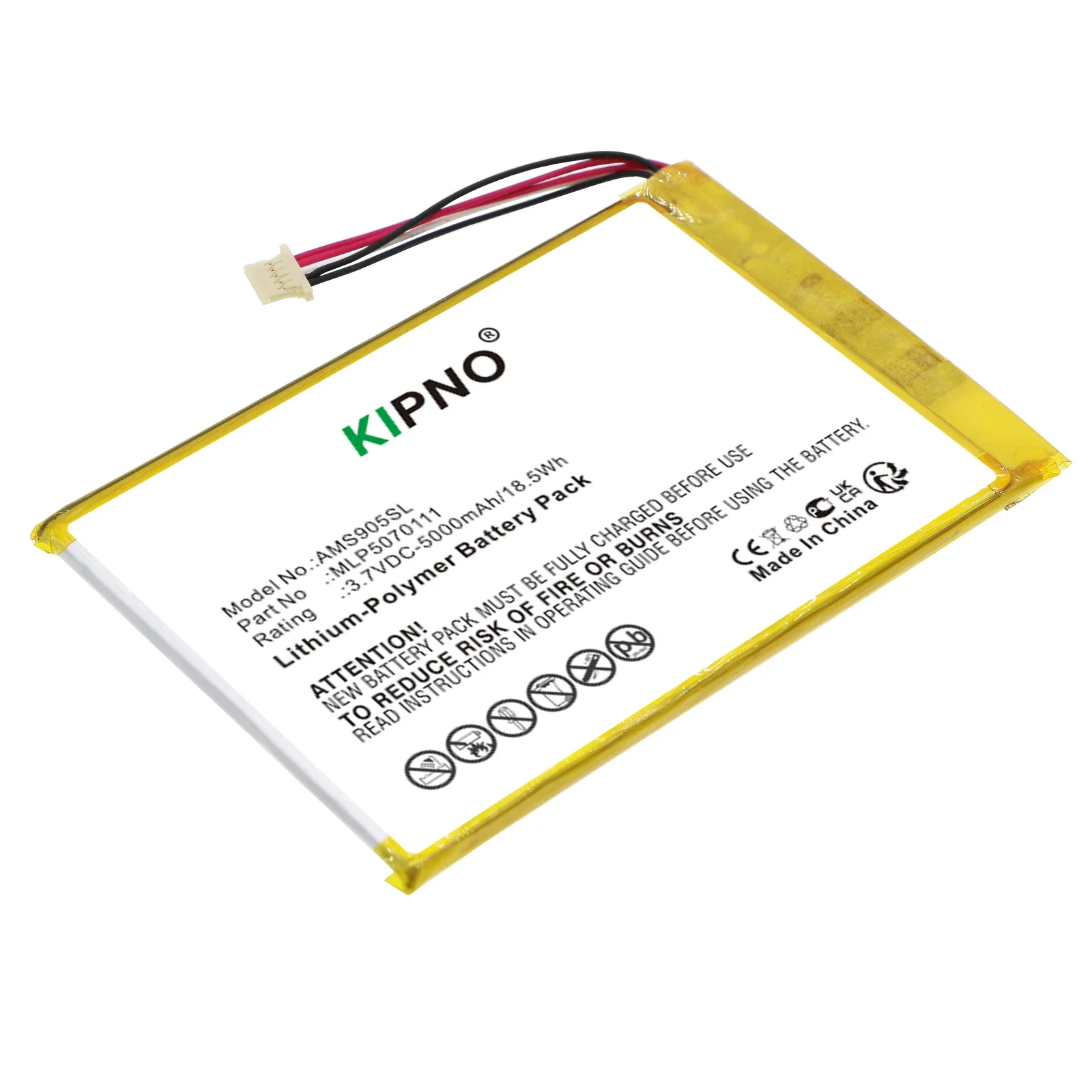 Фото Аккумулятор KIPNO 5000 мАч для Autel MaxiSys Mini, MS905, MS906, MY905, MK808, MK808BT, MK808TS, MP808, MP808TS, DS808, MK808IM, MK906, MS906CV №4