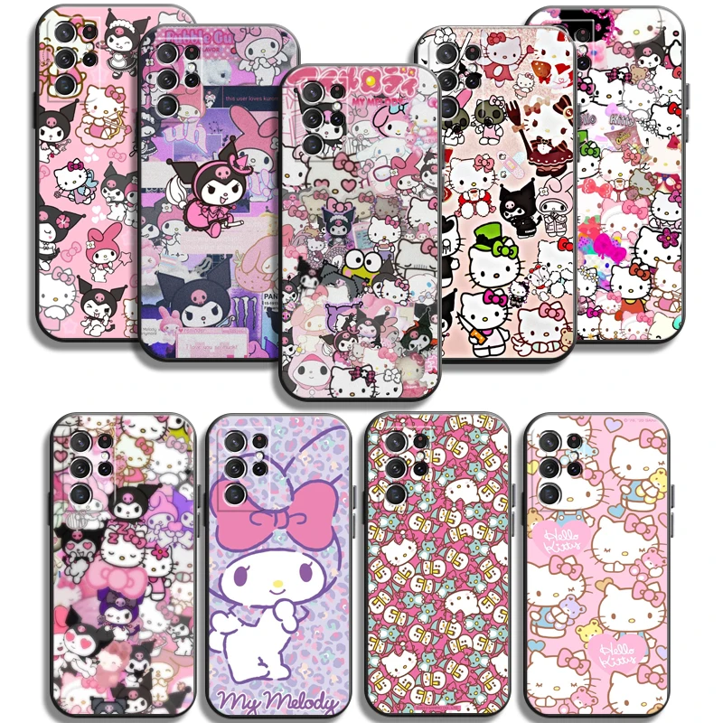 

Kuromi Hello Kitty Phone Cases For Samsung Galaxy S20 FE S20 Lite S8 Plus S9 Plus S10 S10E S10 Lite M11 M12 Carcasa Coque Funda