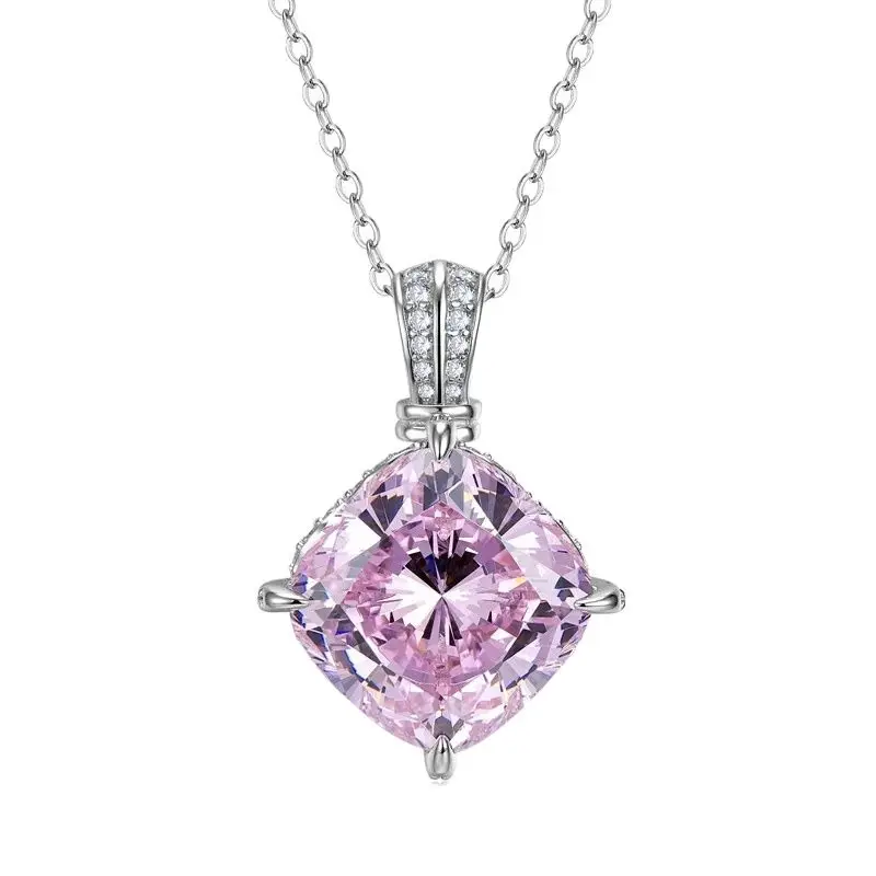 

Женская серебряная подвеска с бриллиантами, 10 х10 мм