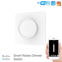 tuya wifi smart rotarytouch dimmer light switch eu touch dimming panel wall switch voice control works with alexa google home