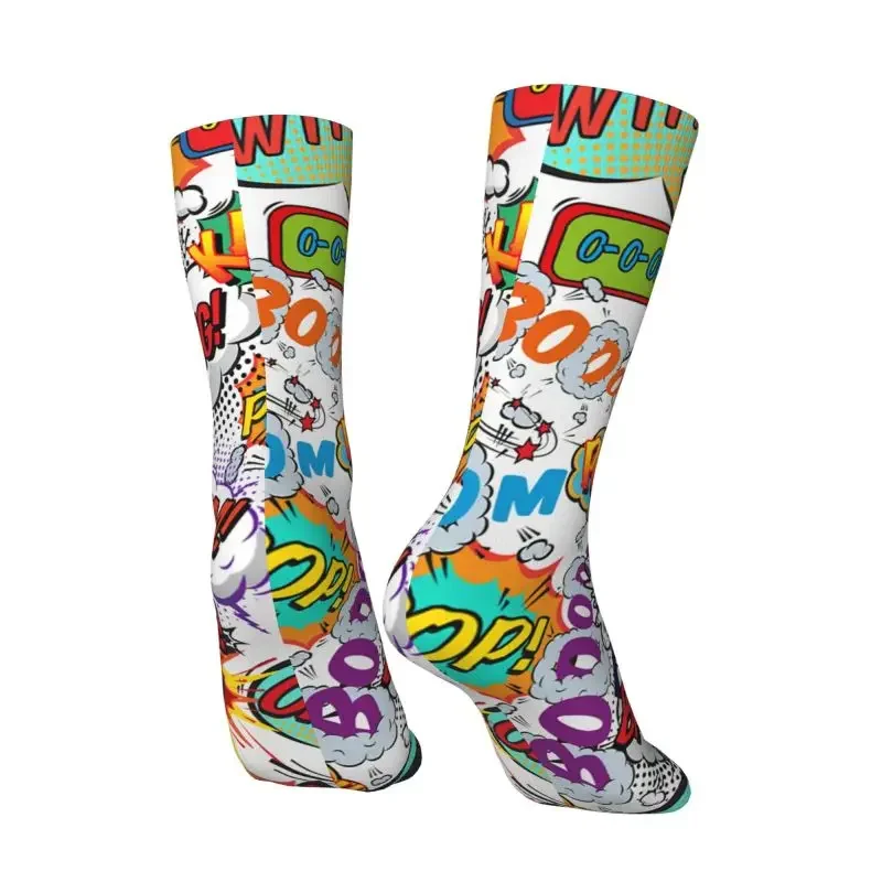 Носки женские и мужские эластичные с забавным принтом граффити