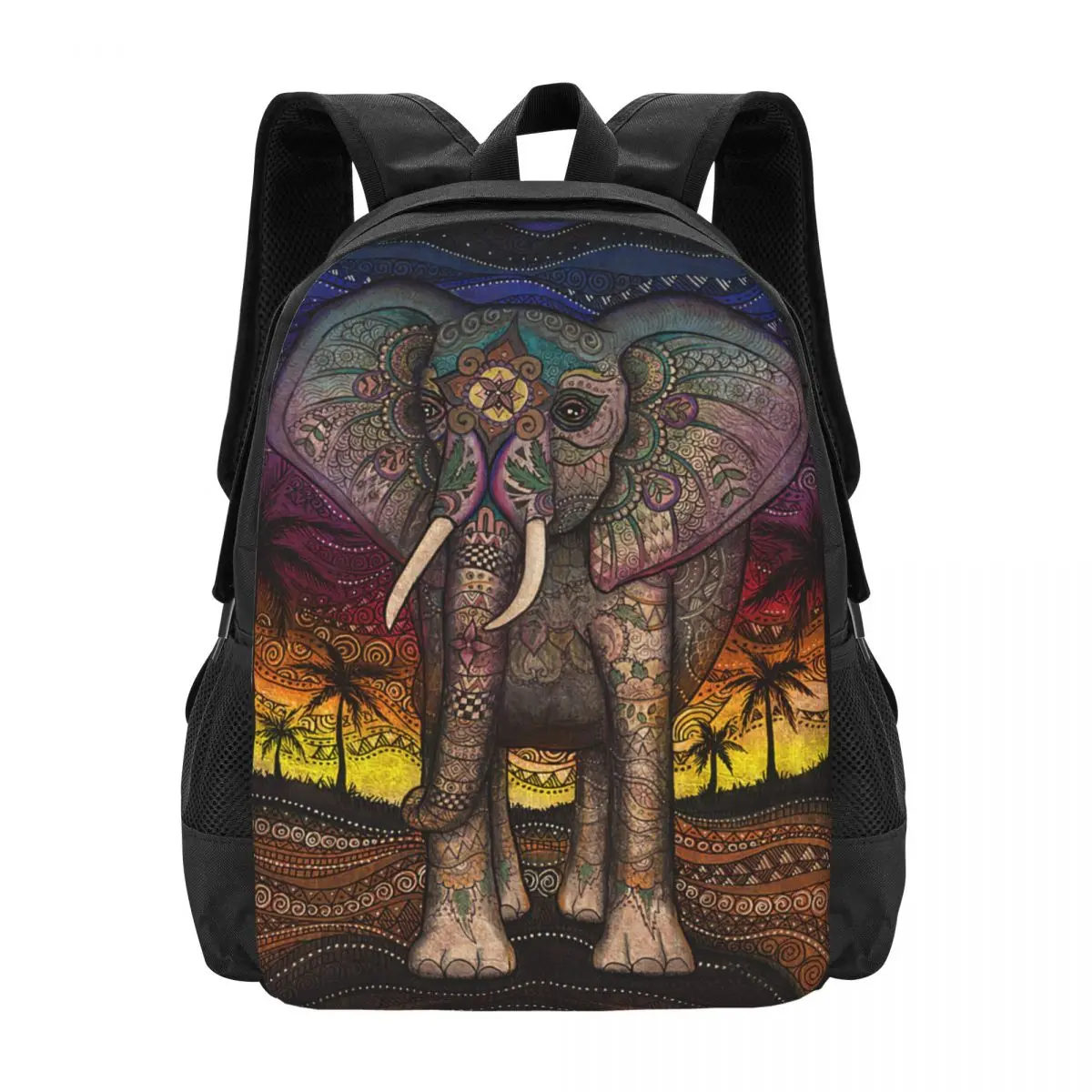 Majestic Elephant Backpack for Girls Boys Travel RucksackBackpacks for Teenage school bag