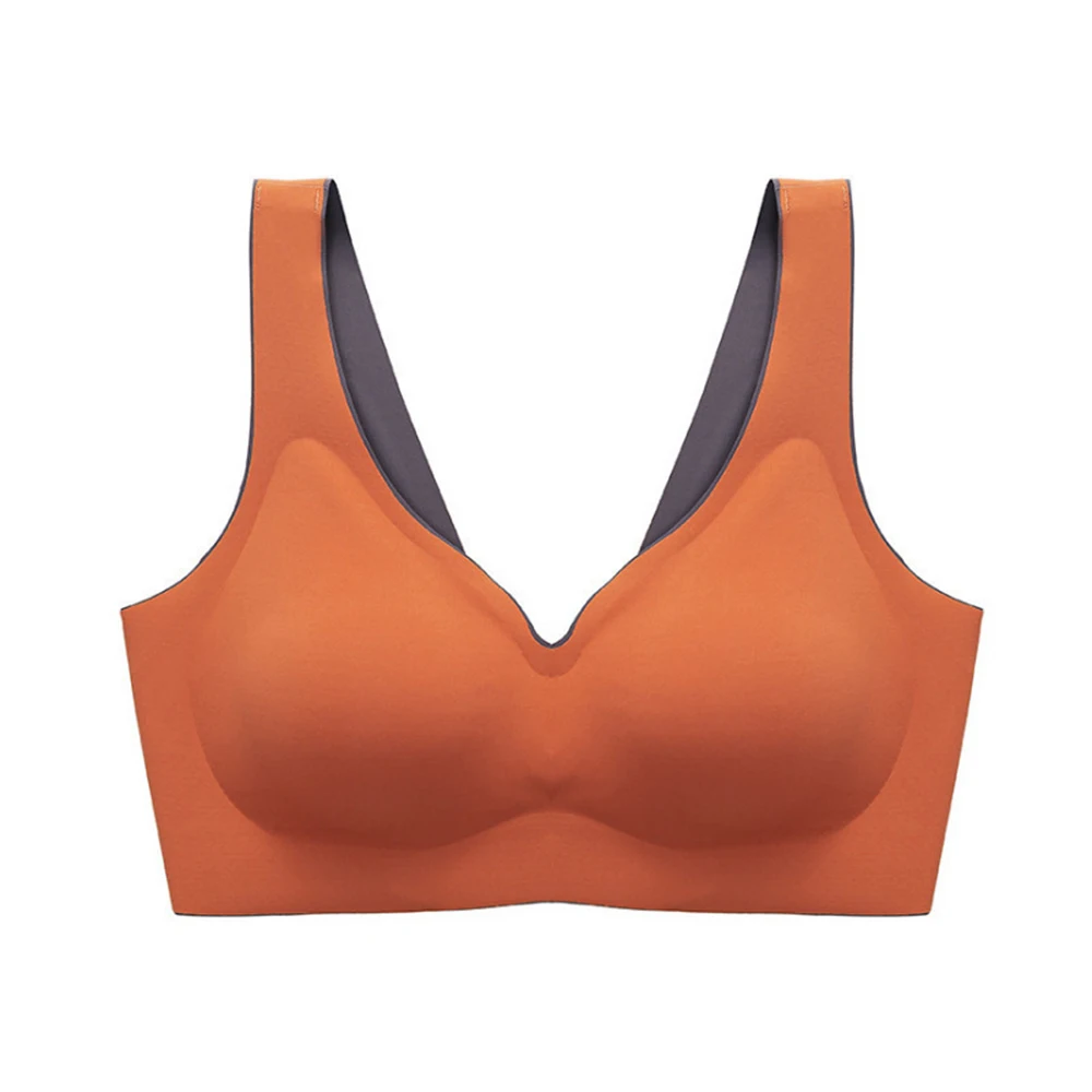 

ZUZZEE Latex Seamless Bra Latex Plus Size Push Up Bralette Seamless Soft Breathable Sports Vest No Wire Shock-proof Brassiere