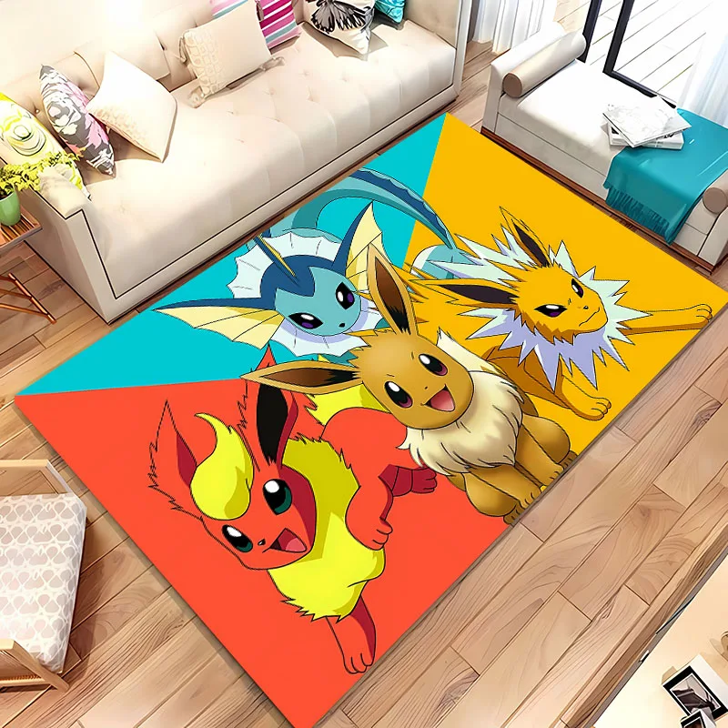 3D HD печать Miniso Pokemon милый мультяшный ковер Eevee для гостиной спальни коврик дивана