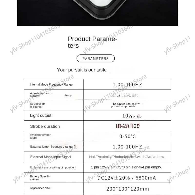 Светодиодный перезаряжаемый стробоскопический счетчик DT316N свет измерение