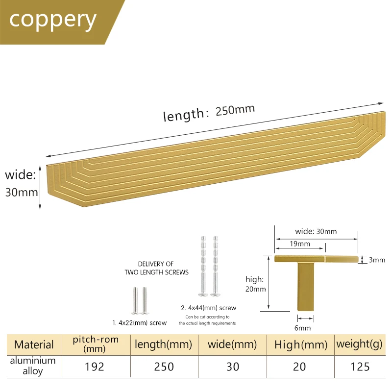 

Ручки для шкафов TOPNIKE алюминиевые