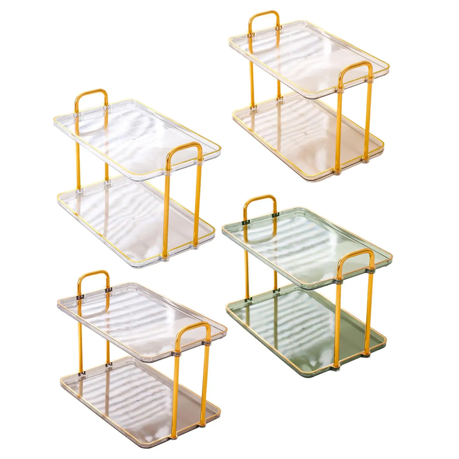 

2 Layer Bathroom Organizer Countertop Durable Bathroom Tray for Bathroom