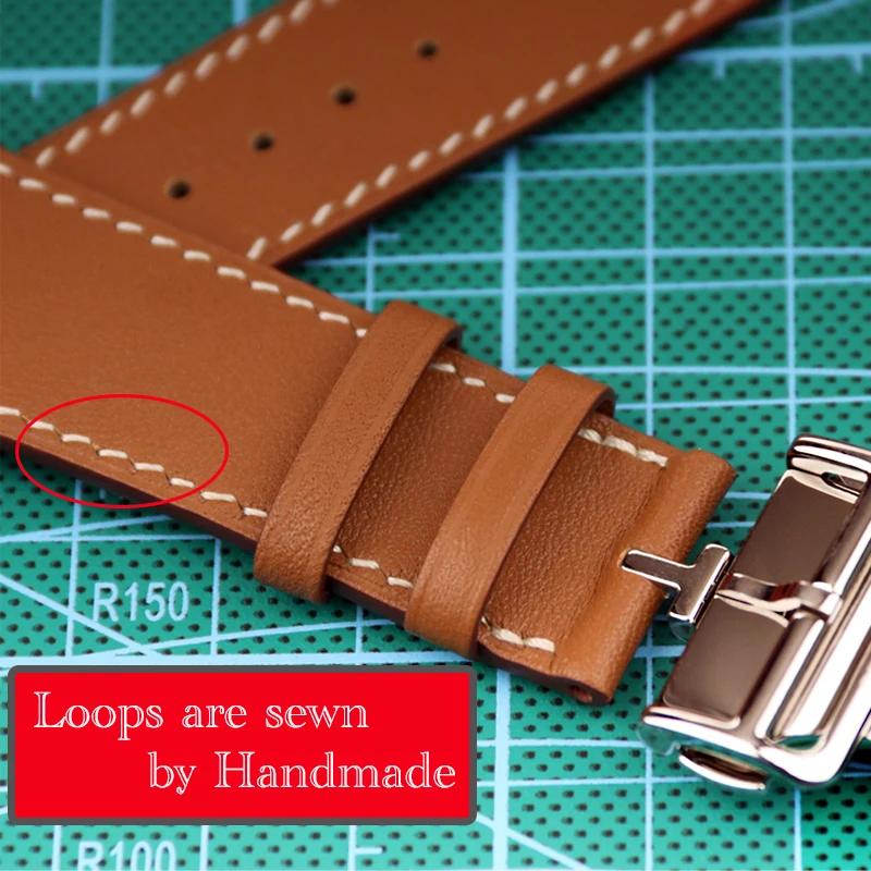 Strap for Apple Watch Ultra Band 49mm 45 41 44 40 42 38mm Genuine Leather Correa Bracelet Apple Watch 8 7 6 5 4 3 SE for iWatch