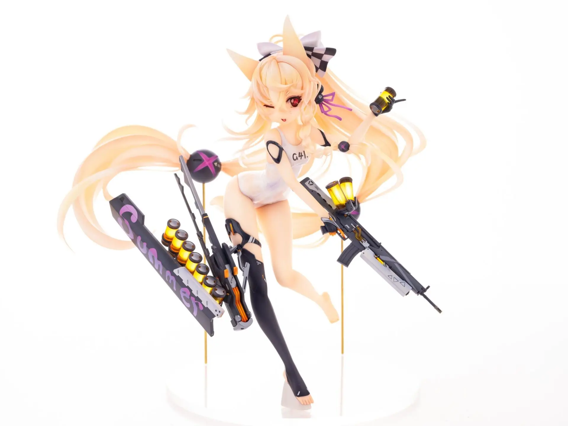 

1/8 Anime Uncolored Resin Figure Kit uniform Girls Frontline PA-15 g41 Resin Kit Model GK toys Gift