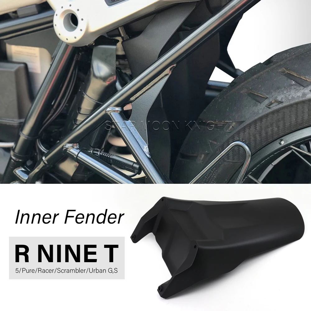 R nine T Inner Fender For BMW R nineT R9T RnineT Pure Racer Scrambler Urban ABS plastic Splash Guard Rear Mudguard Shock Shield