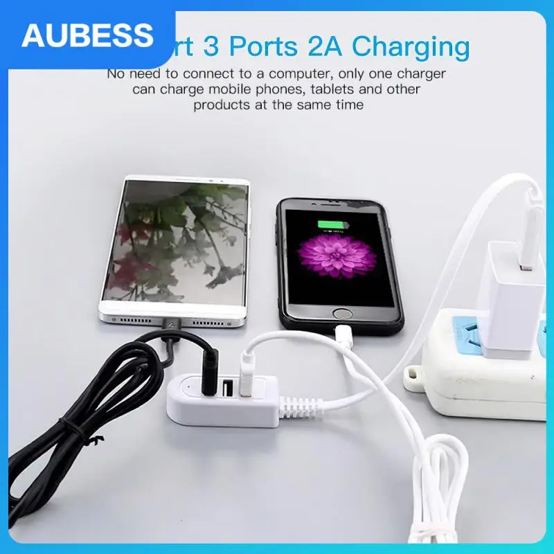 

3 Port Usb2.0 Usb Splitter High Speed Usb Hub Cable Socket Usb 2.0 Hub Socket Pattern Splitter Cable Adapter Multi-function Hub