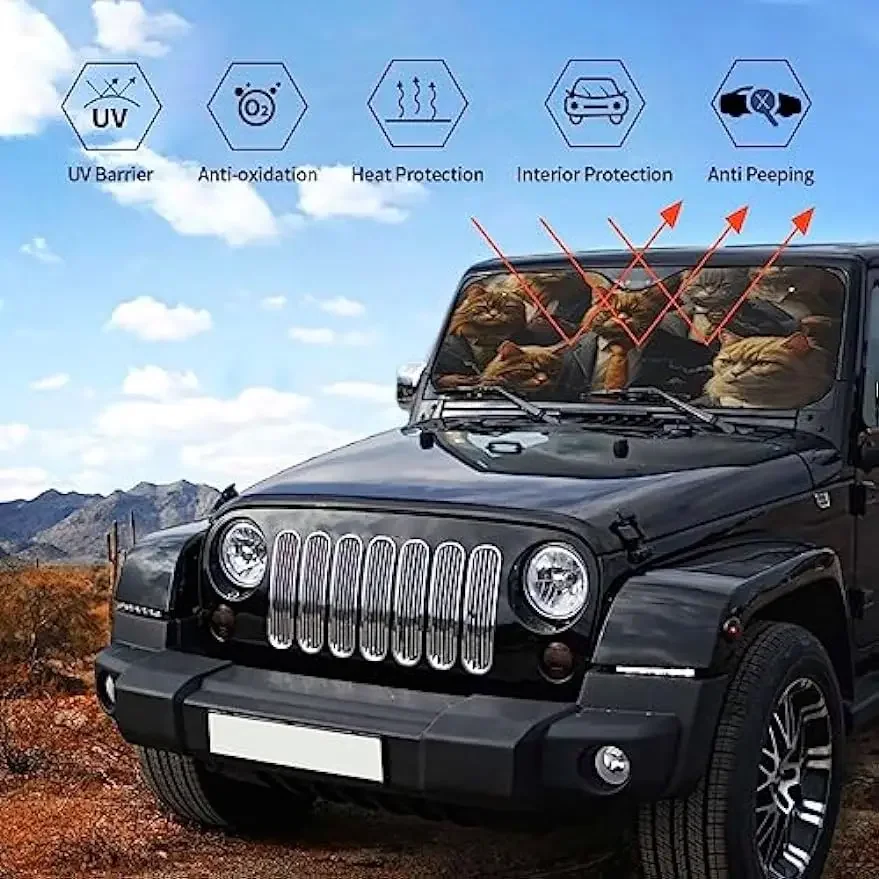 Одежда в западном стиле крутой кот солнцезащитный козырек для автомобиля