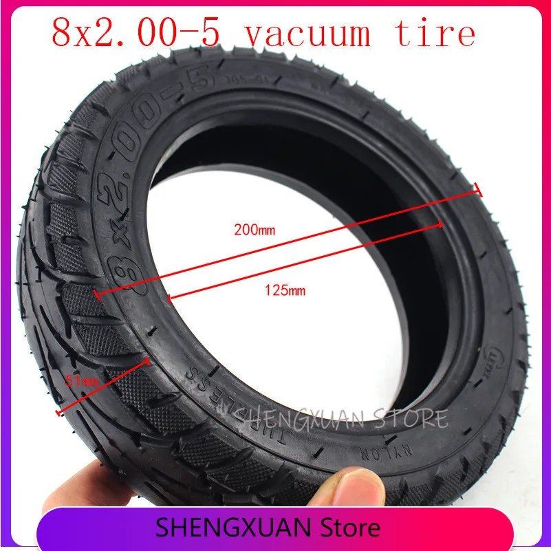 

FREE SHIPPING 8-inch Electric Scooter Tubeless Tire 8x2.00-5 Electric Scooter 8-inch 2.10-5 Tyre Vacuum Tire 8*2.00-5