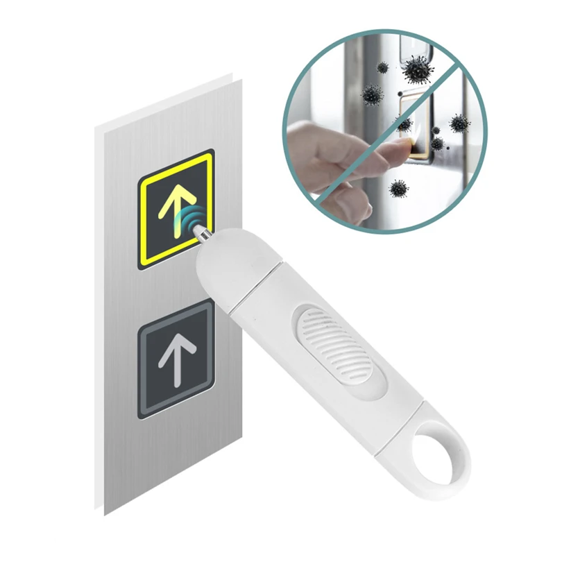 

LLD Metal Contactless Safety Door Opener Non-Contact Portable No Touch Prevent Infection Elevator Button Key Opener Finger Pen