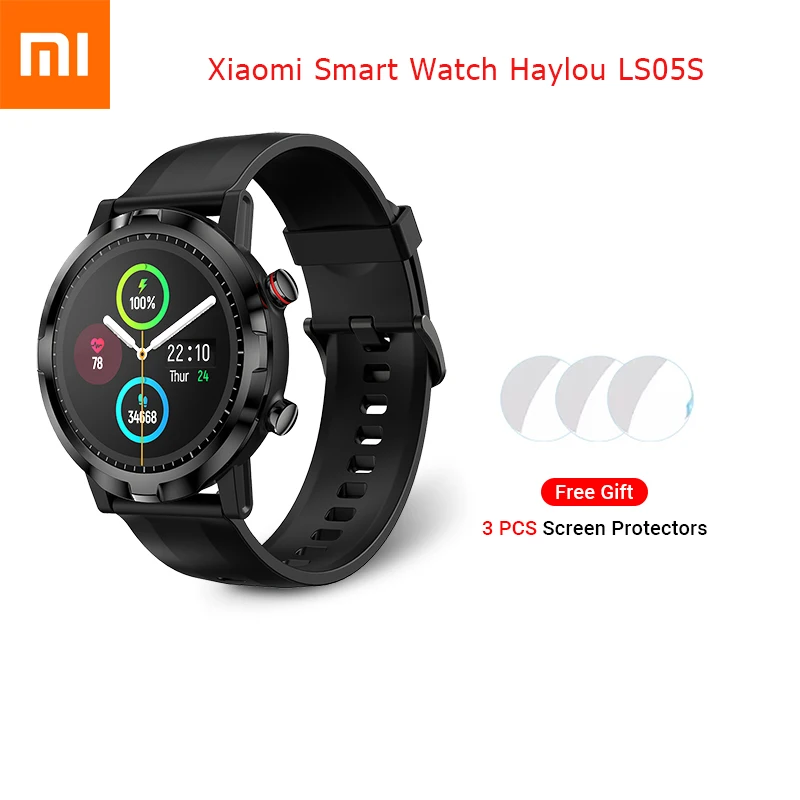 

Xiaomi Smart Watch Youpin Haylou LS05S Solar IP68 Waterproof 12 Sport Modes Heart Rate Monitor Fitness Tracker for Android IOS
