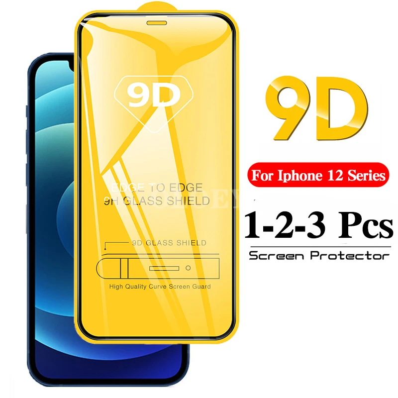 Пленка из закаленного стекла для IPhone 12 Pro Max 12pro с защитой от трещин и краями, защитный экран для Iphone12 Mini Iphone12pro Cтекло