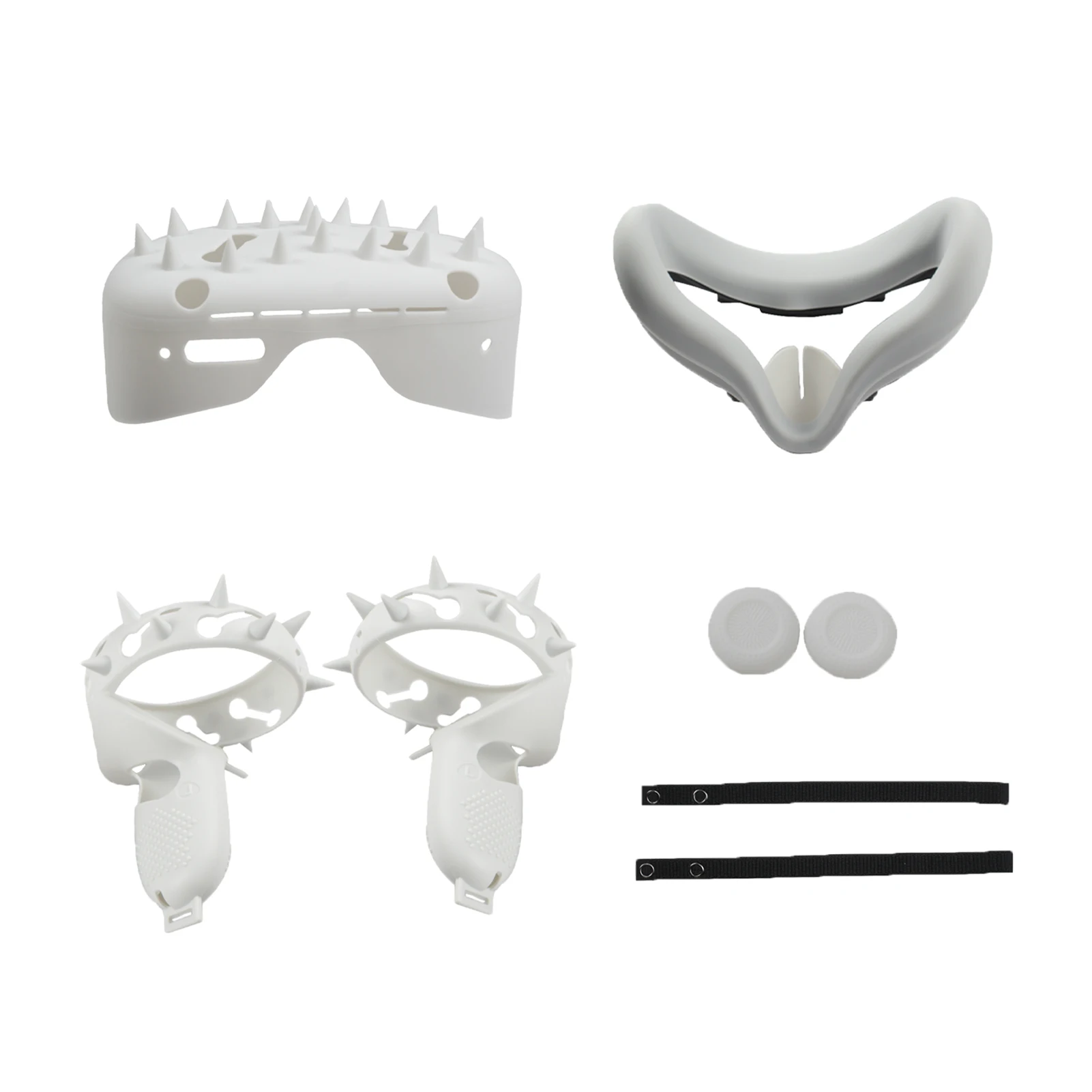 

VR Glasses Non Slip Wristbands Controller Grip Cover Facial Cushion Soft Shockproof Easy Install Silicone For Oculus Quest 2