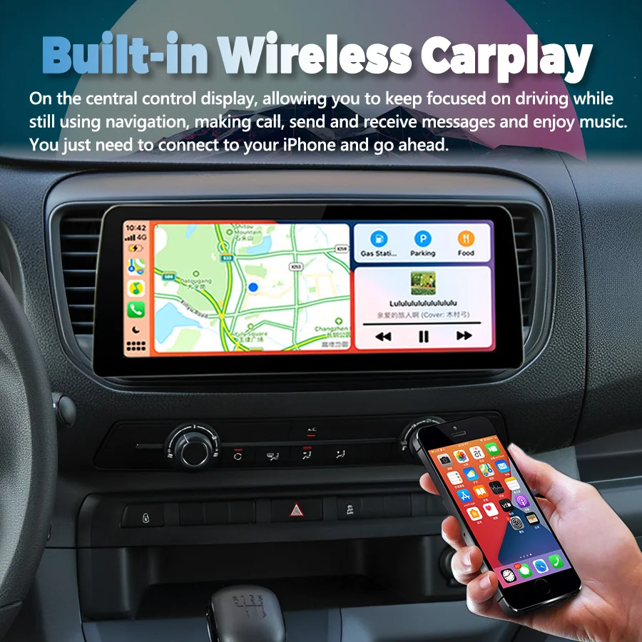 

12.3" Radio Android 12 Car Video Player For Citroen Jumpy SpaceTourer 2016 2021 Toyota Proace GPS Multimedia Carplay Head Unit