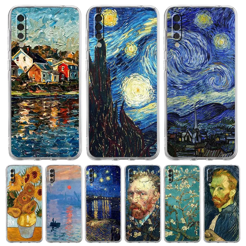 

Van Gogh Oil Painting Phone Case For Samsung A02 A12 A22 A32 A52 A72 5G A10 A20s A30 A40 A50 A70 A02s A04 A10s A04s A20e Cover