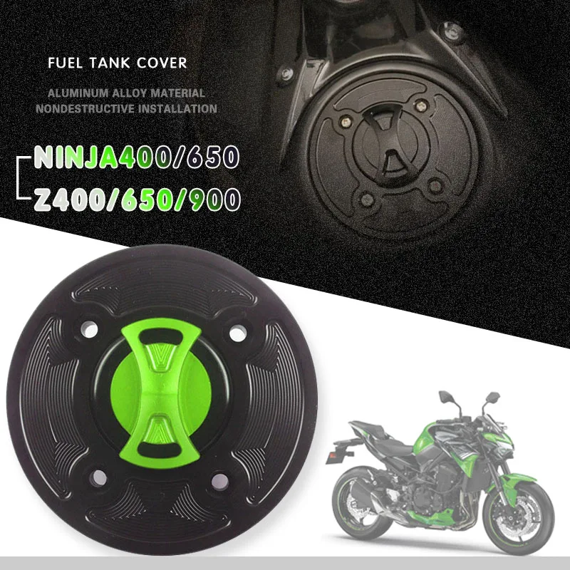 

For KAWASAKI Z900 Z650 NINJA 400 650 Z400 Motorcycle CNC Fuel Tank Cap Gas Oil Tank Cover Petrol Cover
