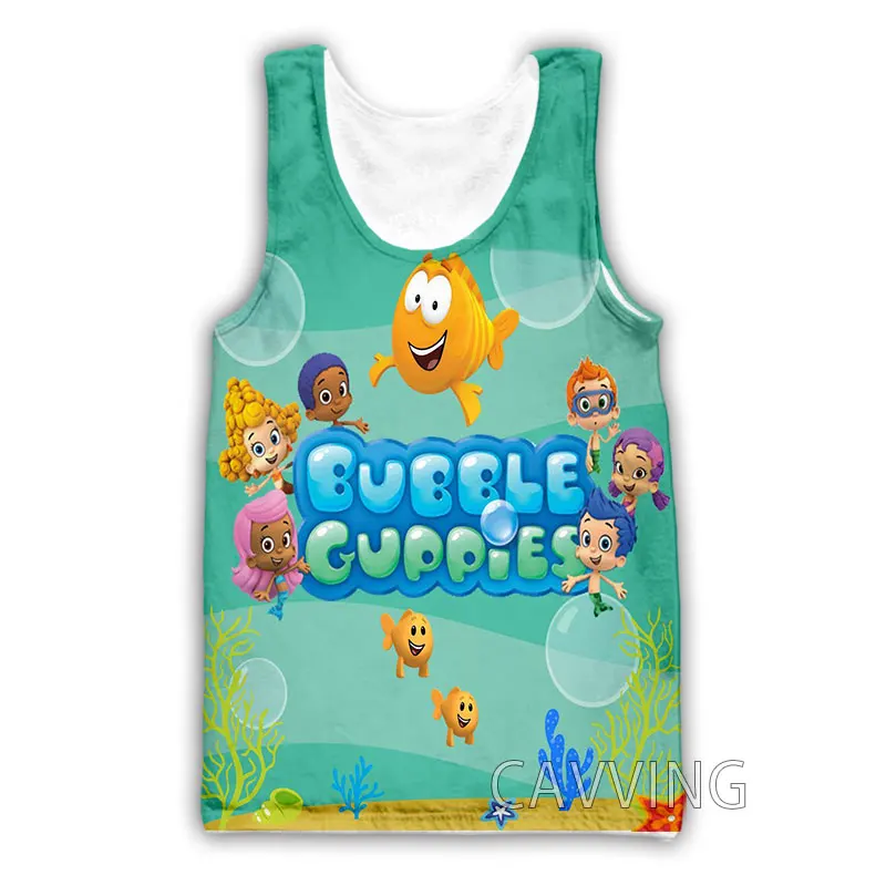 

CAVVING 3D Printed Bubble Guppies Tank Tops Harajuku Vest Summer Undershirt Shirts Streetwear for Men/women