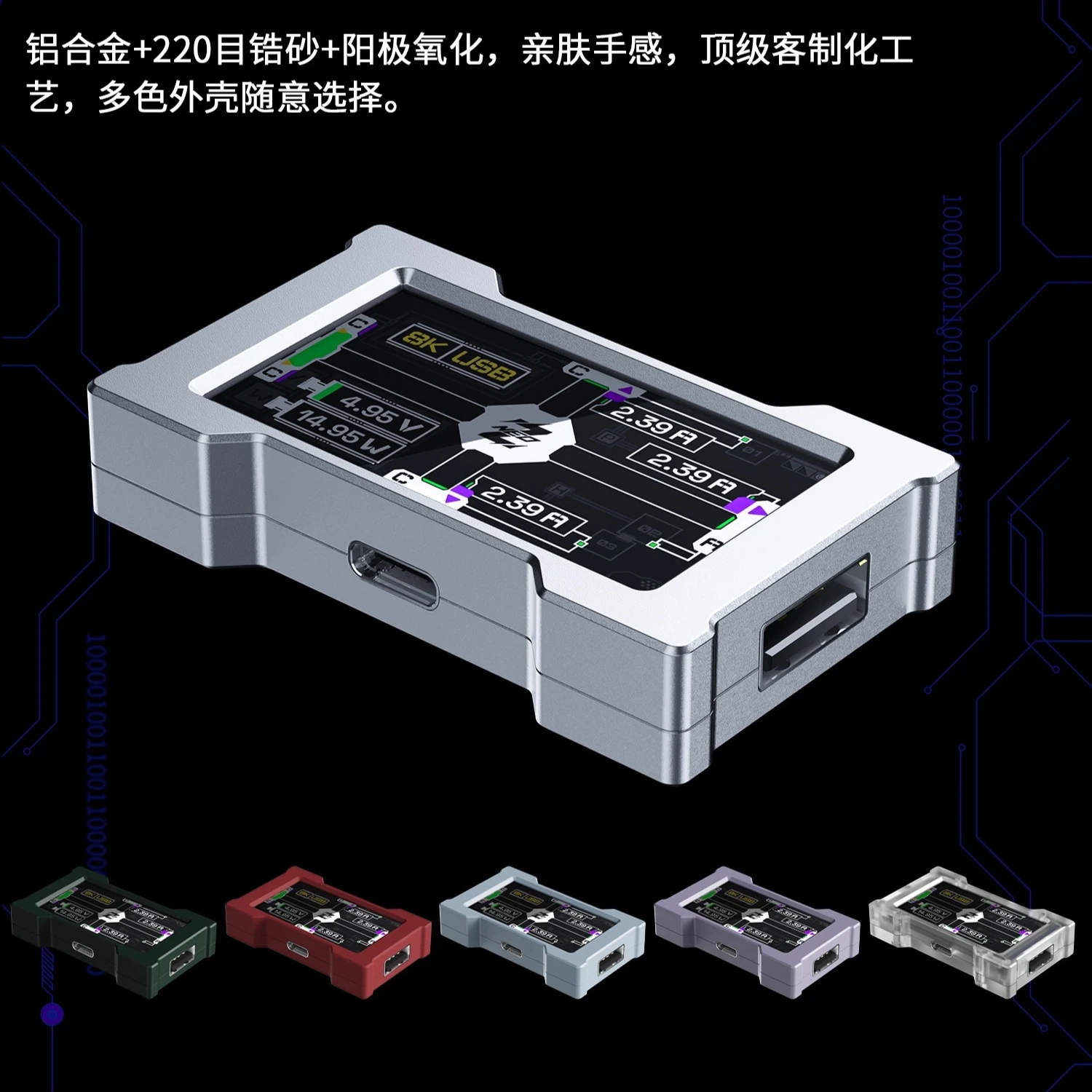 Фото Игровой USB-концентратор HMLAB ZNEO, 2–3 порта с экраном, частота заката 8 кГц, независимая мощность, модная для игровой атмосферы, интеграция стола №3