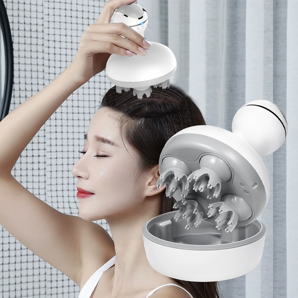 Электрический Массажер Для Головы И Шеи Инструмент Снятия Стресса Способствует