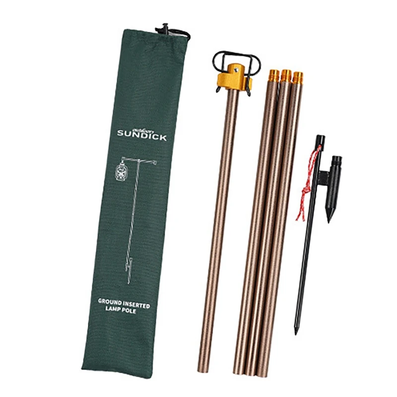 

SUNDICK Folding Lantern Stand Camping Lantern Stand Folding Lamp Pole For Outdoor Backpacking Hiking Picnic Traveling Fishing