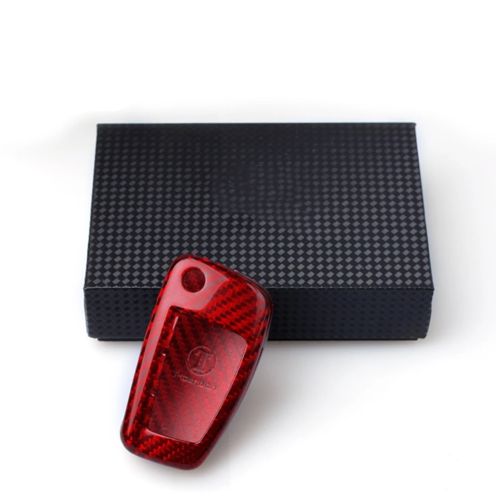 

Углеродное волокно, дистанционный смарт-автоматический складной чехол для ключей, чехол для Audi A3 A4 TT TTS 8J R8 Q3 Q5 Q7 A1 8X RS3 S3 8P A6 S6