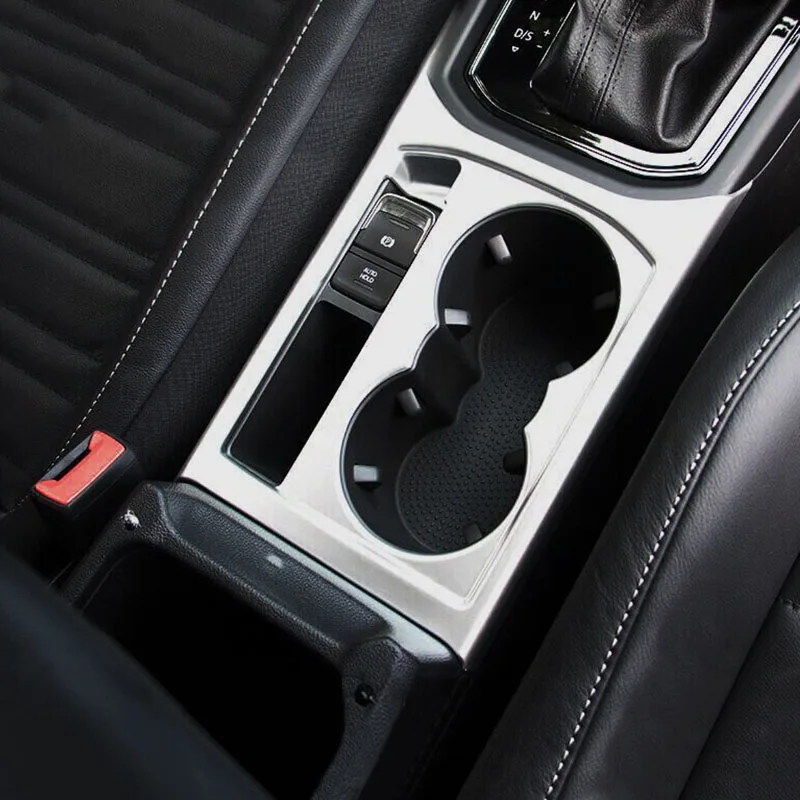 

For Touran 2016 2017 2018 2019 ABS Matte Car Front water cup frame decoration strip Cover Trim accessories car styling